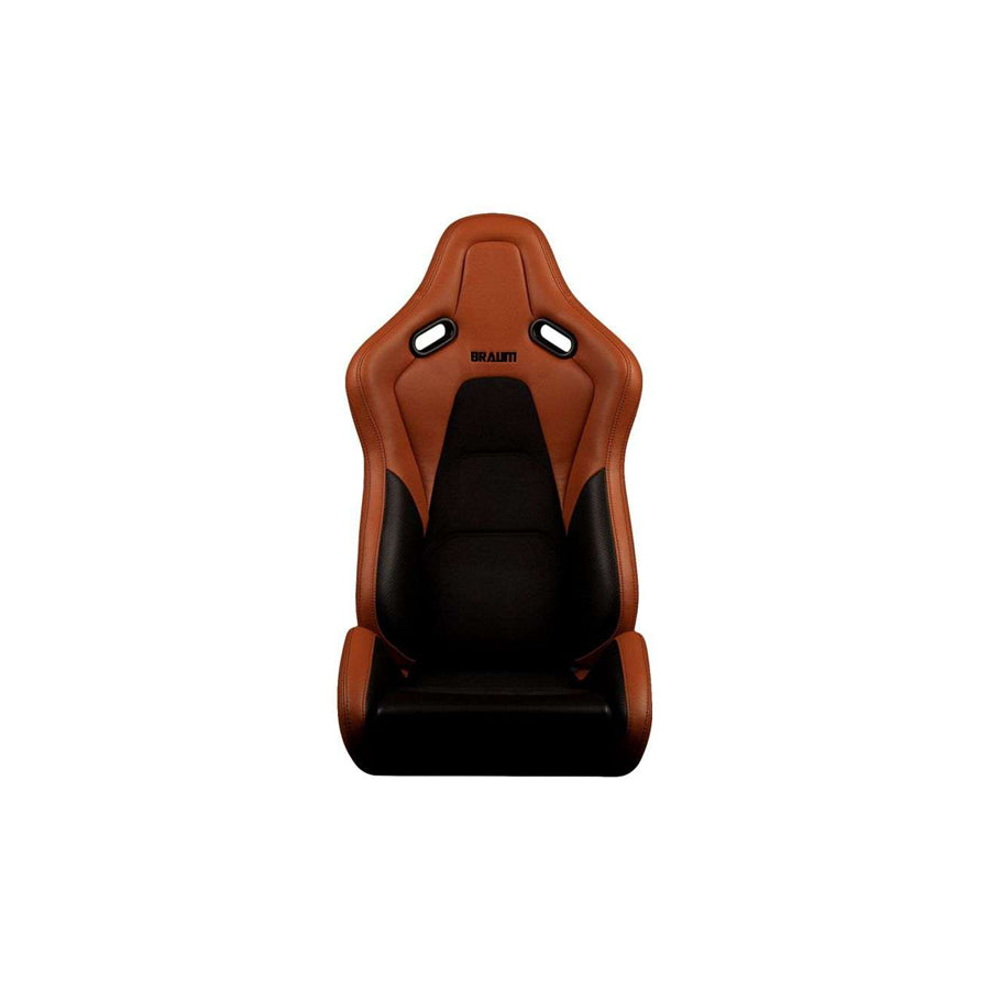 BRAUM Falcon-S Series Reclinable Composite Seats (British Tan Leatherette Alcantara Inserts Black Stitching) – Priced Per Pair