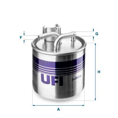 UFI 24.002.00 Fuel Filter For Audi A8 D3 (4E2, 4E8)