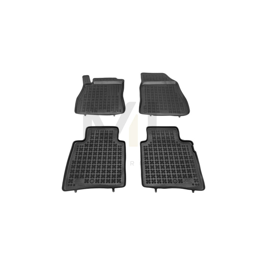 REZAW PLAST 201821 Floor mat set for NISSAN Pulsar Hatchback (C13) Elastomer, Front and Rear, Black | ML Performance Car Parts