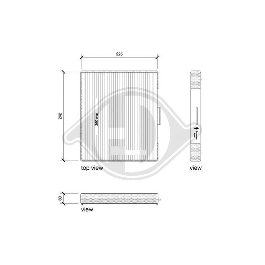 DIEDERICHS DCI0216 Pollen Filter | ML Performance UK Car Parts