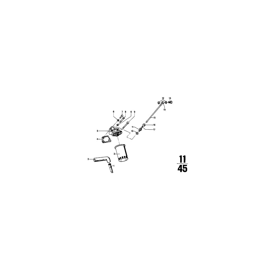 Genuine BMW 11421258122 E12 Oil Filter Head (Inc. 2000tii, 520i & 2002tii) | ML Performance UK