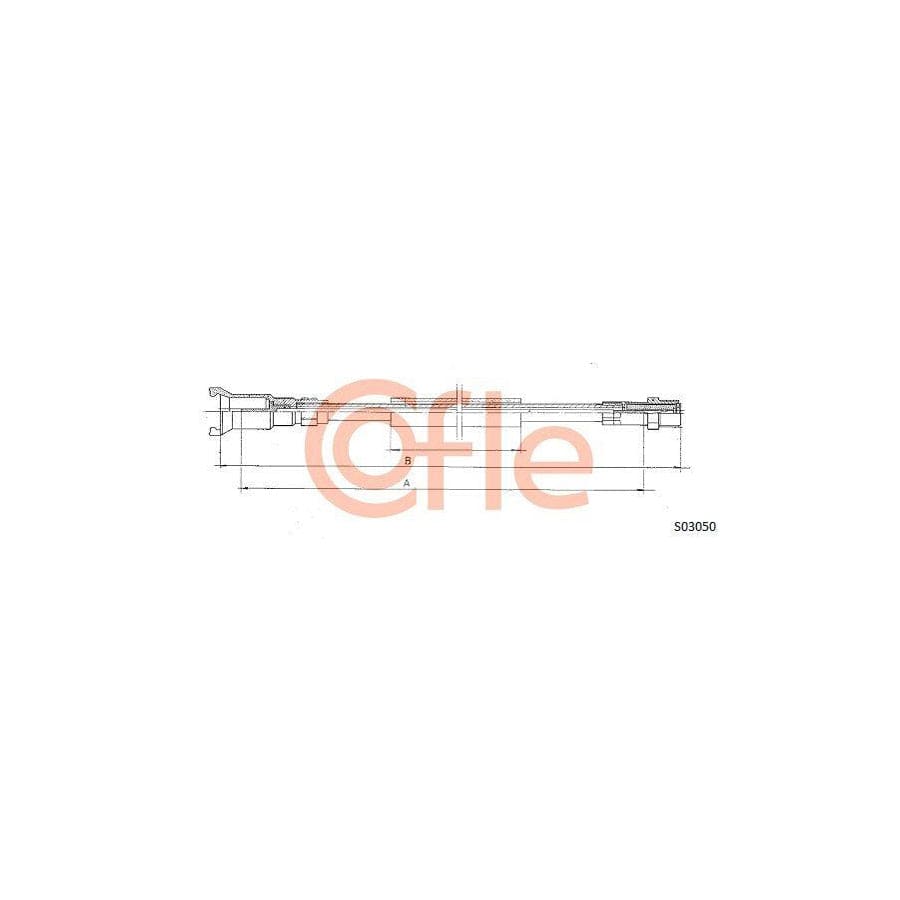 Cofle S03050 Speedometer Cable For Citroën Zx