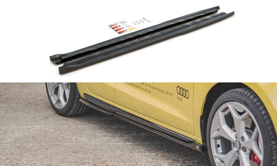 Maxton Design AU-A1-GB-SLINE-SD1T Side Skirts Diffusers Audi A1 S-Line GB | ML Performance UK Car Parts