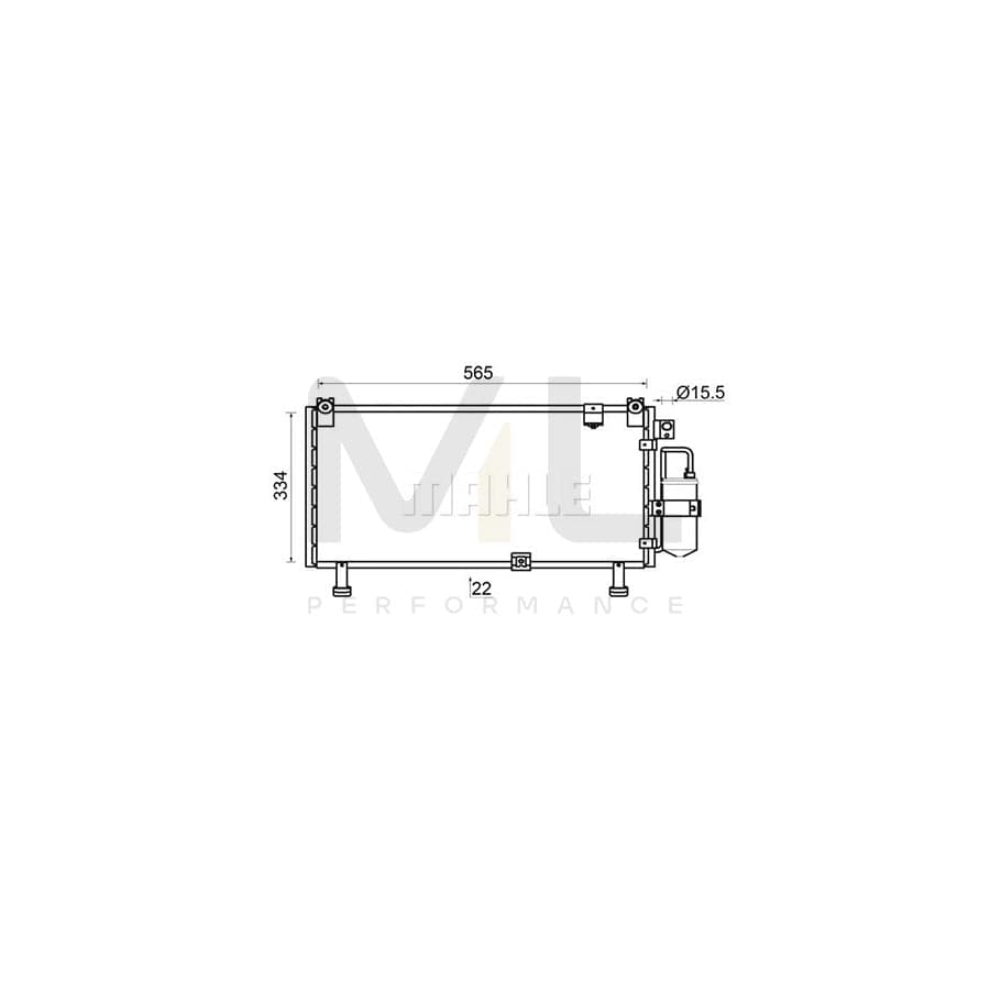 MAHLE ORIGINAL AC 946 000S Air conditioning condenser for ISUZU D-MAX with dryer | ML Performance Car Parts