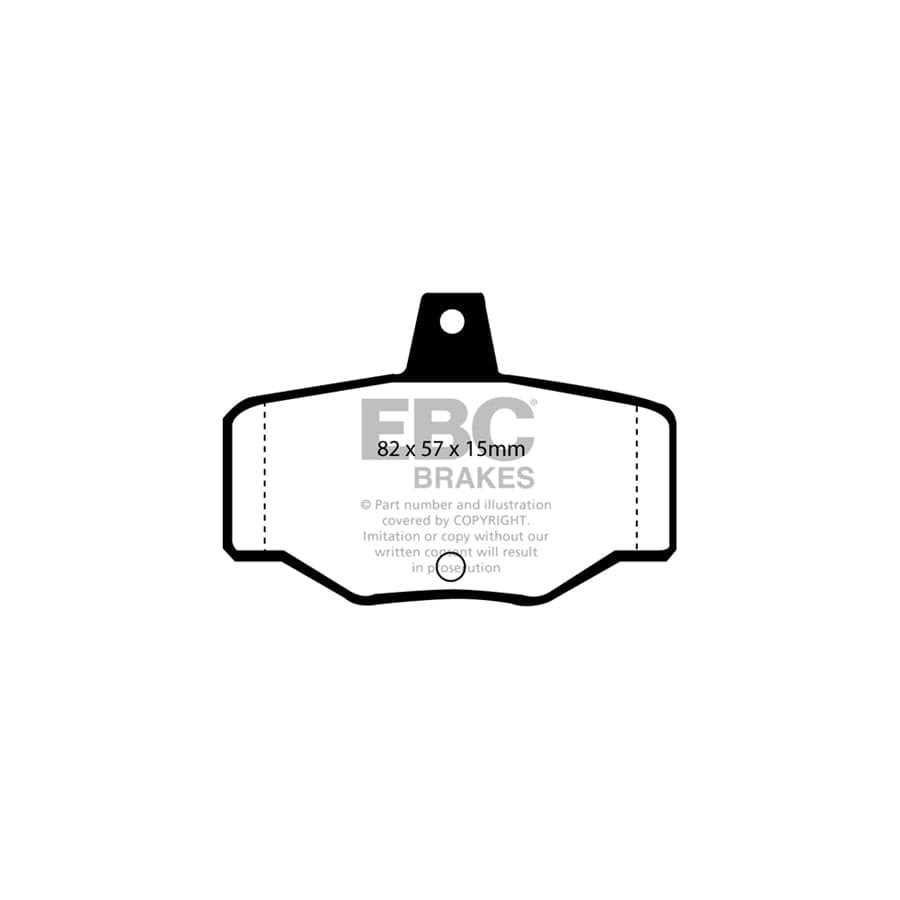 EBC PD01KR585 Nissan Primera Greenstuff Rear Brake Pad & Plain Disc Kit - Girling/TRW Caliper 2 | ML Performance UK Car Parts