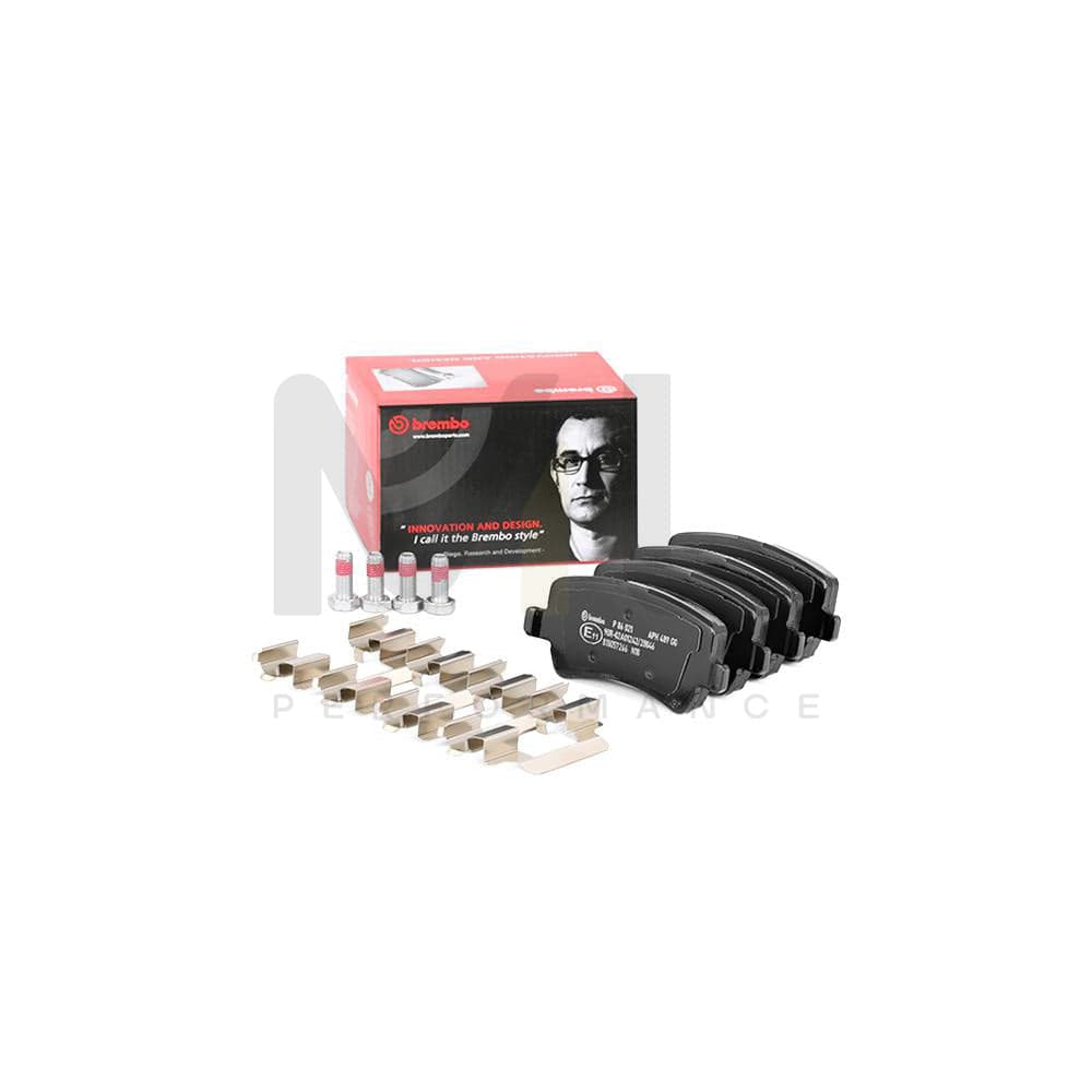 Brembo P 86 021 Brake Pad Set Excl. Wear Warning Contact, With Brake Caliper Screws | ML Performance Car Parts