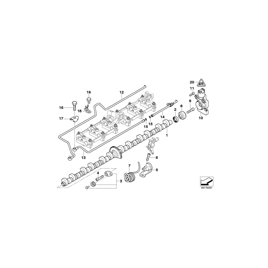 Genuine BMW 11427515300 E67 RR1 Oil Spray Tube, Output Side ZYL. 7-12 (Inc. Coupé, Drophead & 760i) | ML Performance UK Car Parts