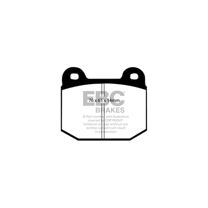 EBC PD03KR534 Nissan Skyline Yellowstuff Rear Brake Pad & Plain Disc Kit - Brembo Caliper 2 | ML Performance UK Car Parts