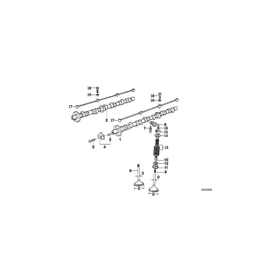 Genuine BMW 11341713731 E32 E31 Exhaust Valve 35,0/6,94mm (Inc. 750i, 750iL & 750iLS) | ML Performance UK Car Parts