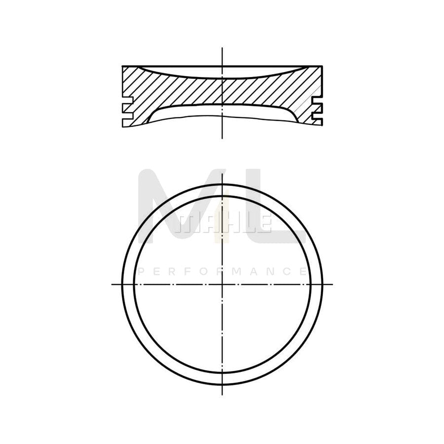 MAHLE ORIGINAL 021 97 00 Piston 69,0 mm, without cooling duct | ML Performance Car Parts