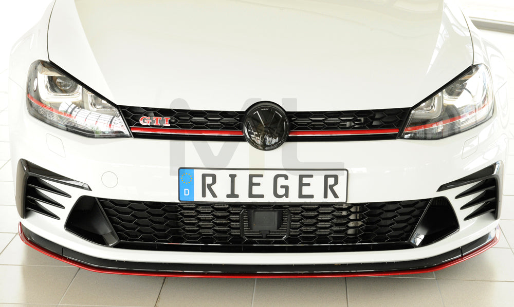 Rieger 00059574 VW Mk7 Golf GTI Clubsport Front Splitter 9 | ML Performance UK Car Parts