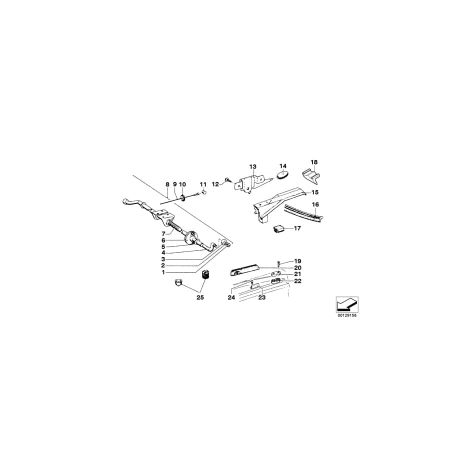 Genuine BMW 51235480164 Bowden Cable (Inc. 2002turbo) | ML Performance UK Car Parts