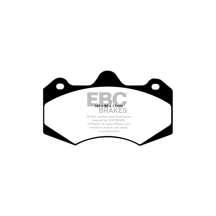 EBC PD13KF713 Holden HSV Vauxhall Yellowstuff Front Brake Pad & GD Disc Kit - AP Caliper (Inc. E & VXR8) 2 | ML Performance UK Car Parts