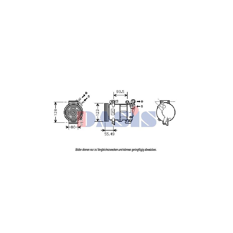 AKS Dasis 851813N Compressor, Air Conditioning | ML Performance UK