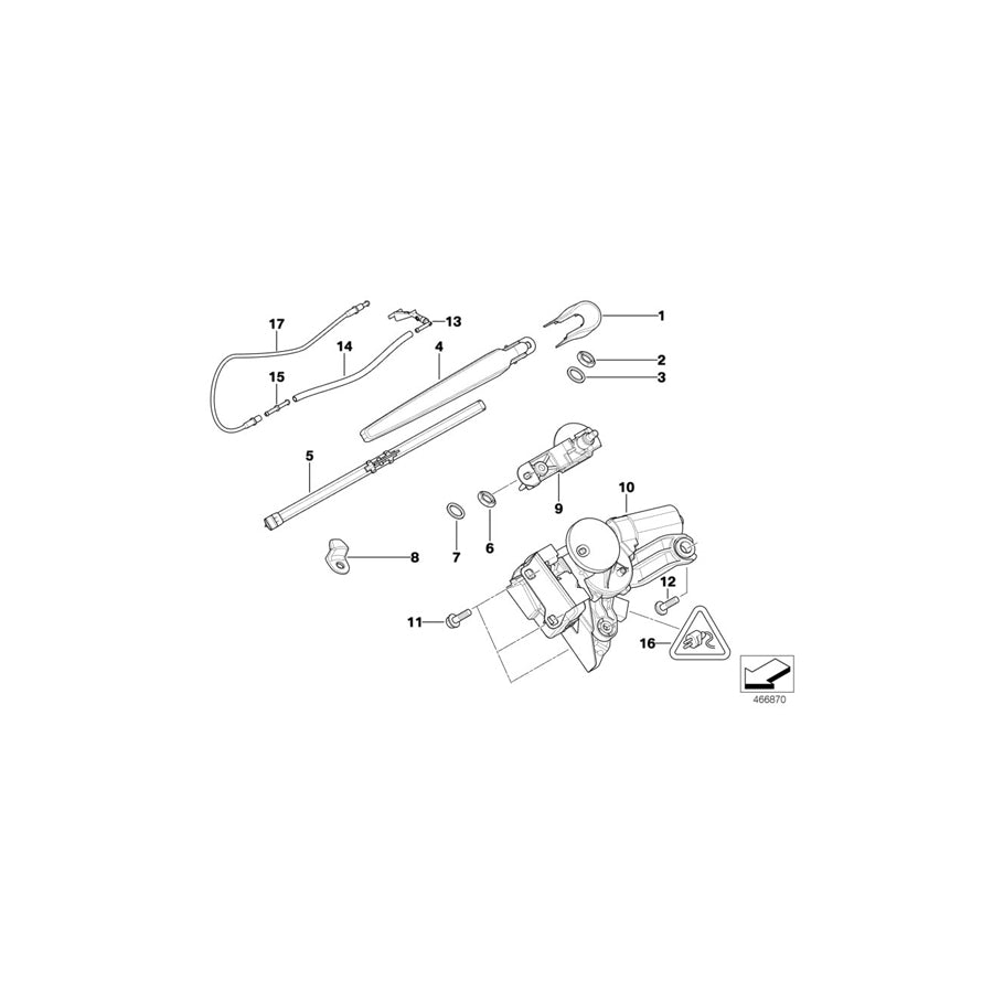 Genuine BMW 61687128401 E91 Rear Washer Nozzle (Inc. 320i, 318d & 316i) | ML Performance UK