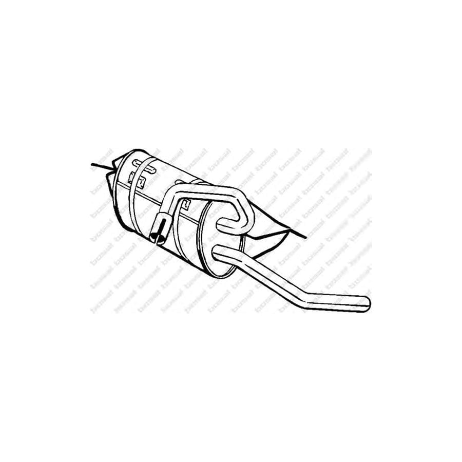 Bosal 235-157 Rear Silencer For Volvo 480 E (482)