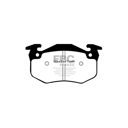 EBC PDKR770 Renault Megane Ultimax Rear Brake Pad & Plain Disc Kit - Bendix Caliper 2 | ML Performance UK Car Parts