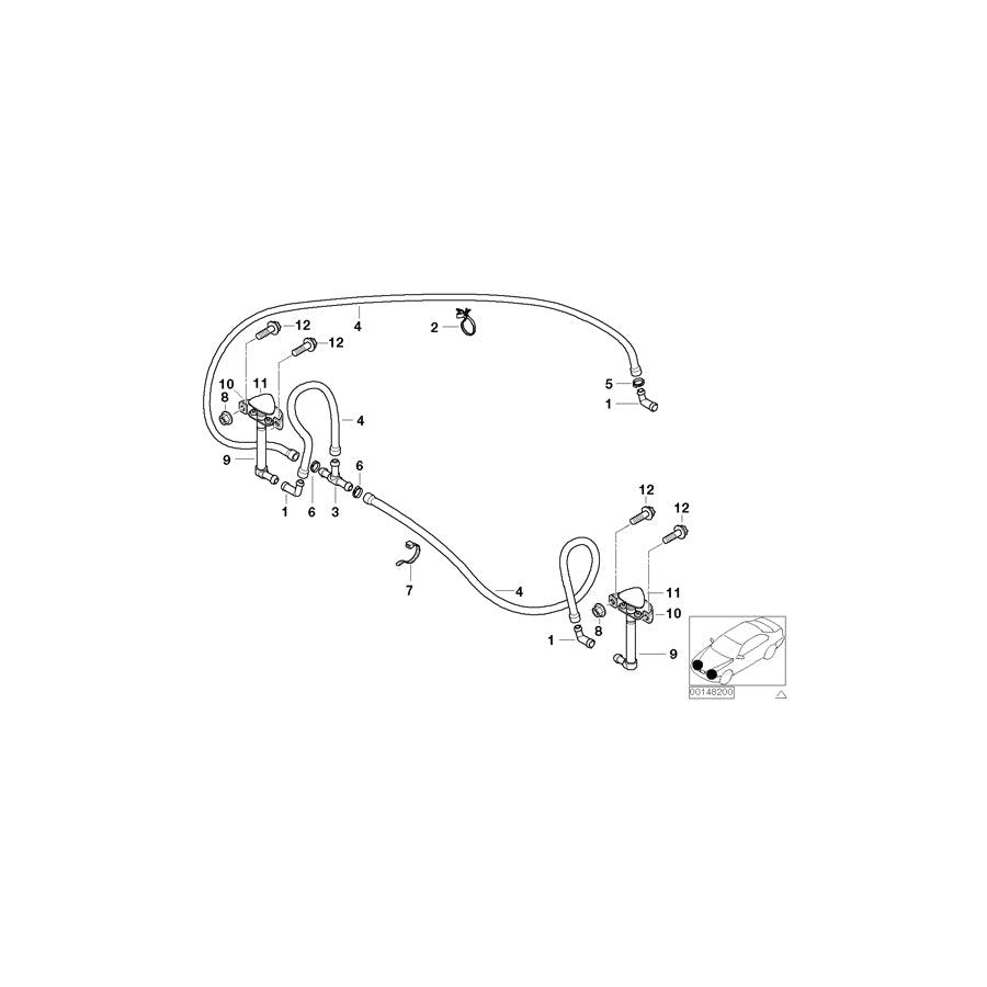 Genuine BMW 61677001706 E52 Cover, Spray Nozzle Right (Inc. Alpina V8 & Z8) | ML Performance UK