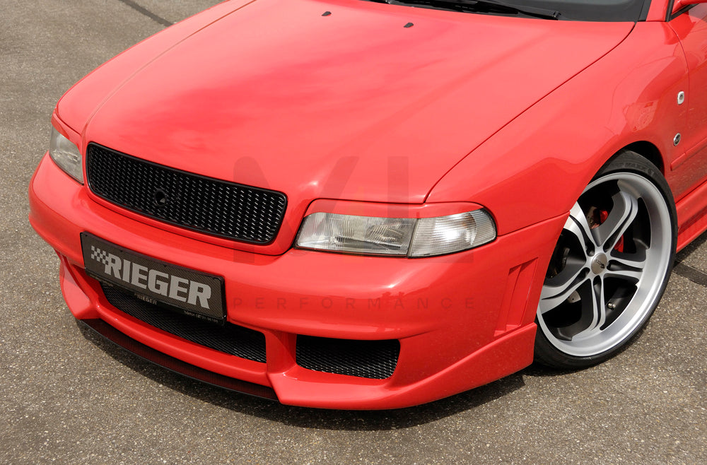 Rieger 00055070 Audi B5 A4 Front Bumper - RS4-Look 4 | ML Performance UK Car Parts