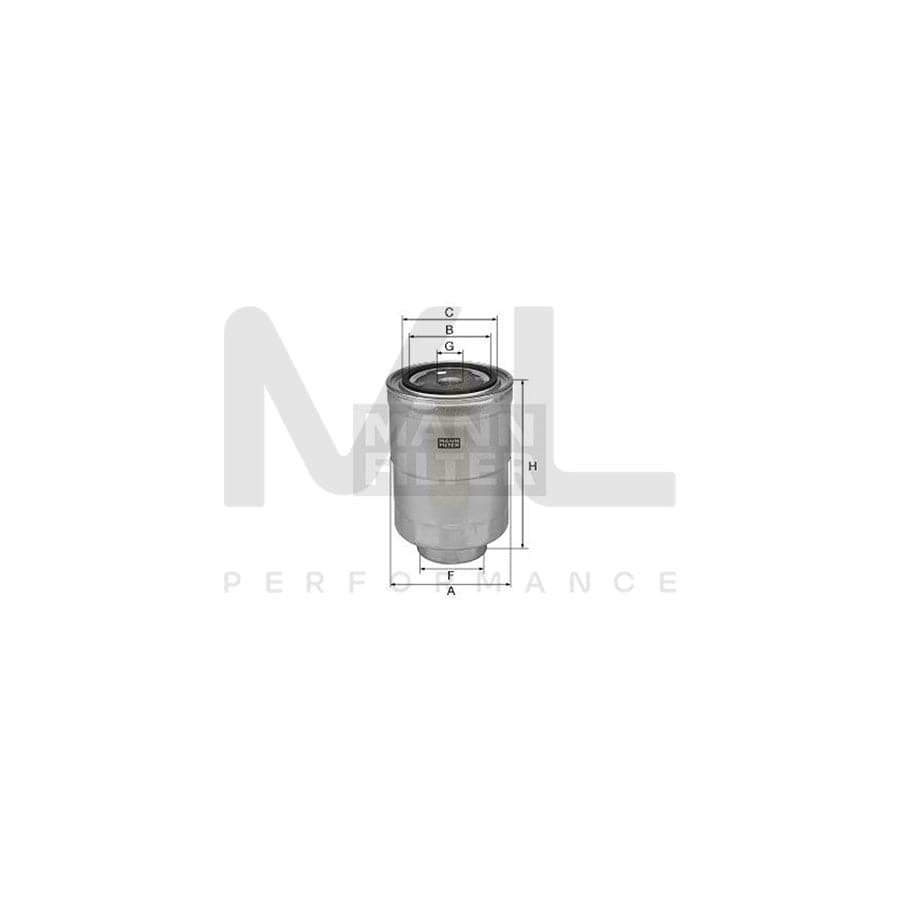 MANN-FILTER WK 828 Fuel filter Spin-on Filter | ML Performance Car Parts