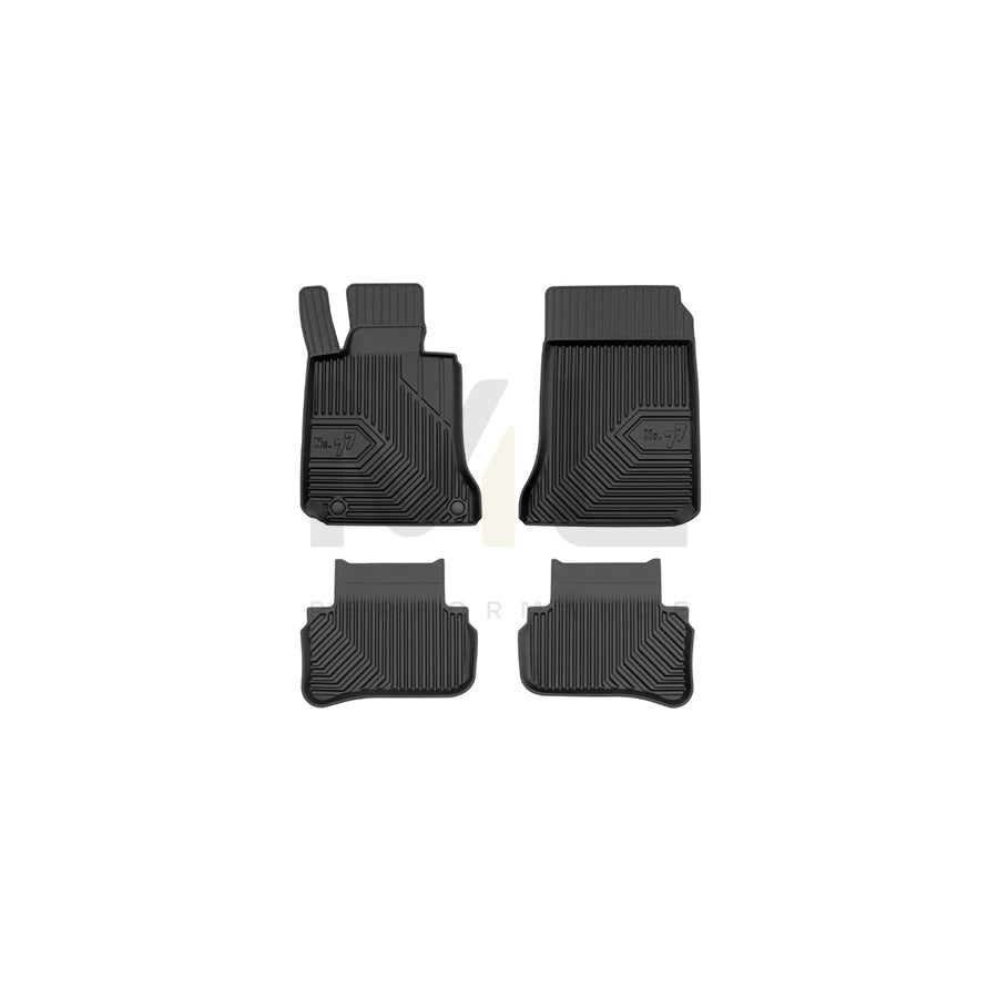 FROGUM Tailored, No.77 77408005 Floor mat set suitable for MERCEDES-BENZ C-Class Elastomer, Front and Rear, Quantity: 4, Black | ML Performance Car Parts