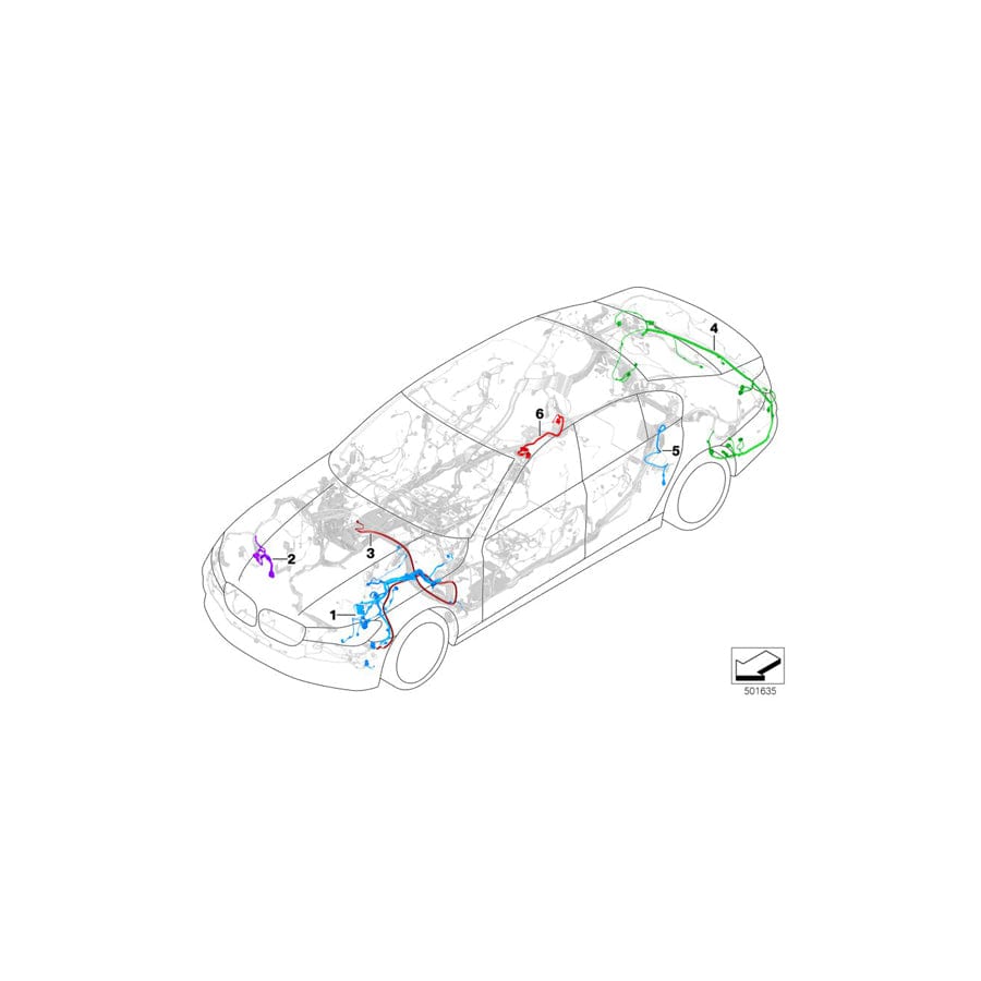 Genuine BMW 61127949824 G11 G30 G12 Rep.Wiring Harness, Delivery Unit (Inc. 750LiX 4.0, M550dX & 740e) | ML Performance UK Car Parts