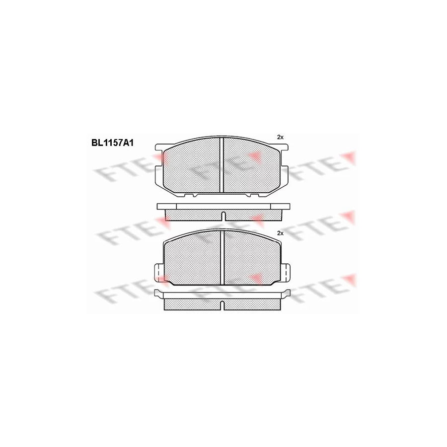 Fte BL1157A1 Brake Pad Set For Toyota Carina | ML Performance UK Car Parts