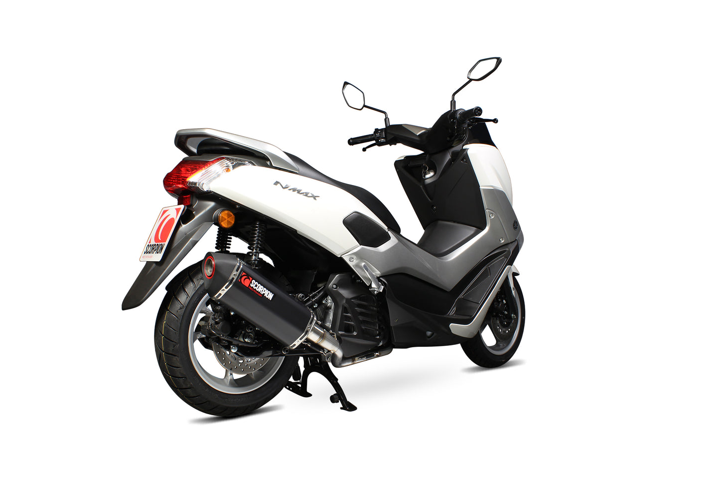 Scorpion RYA104BCER Yamaha N-Max 125 Serket Parallel Full System - Black Ceramic Coated Sleeve | ML Performance UK UK