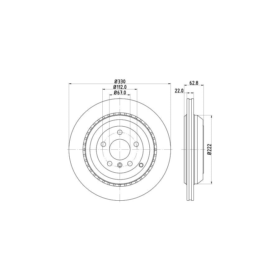 Hella 8FH 351 511-654 Heater Matrix