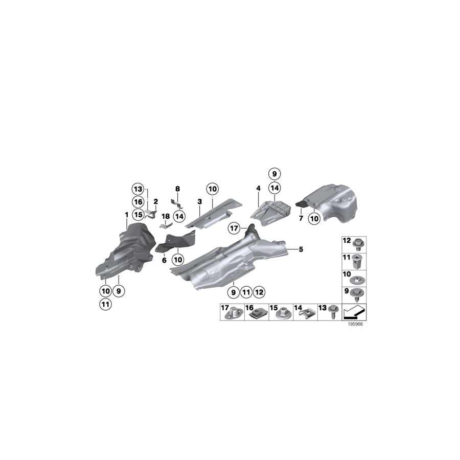 Genuine BMW 51487191082 E89 Heat Resistance Plate Engine Support (Inc. Z4) | ML Performance UK Car Parts