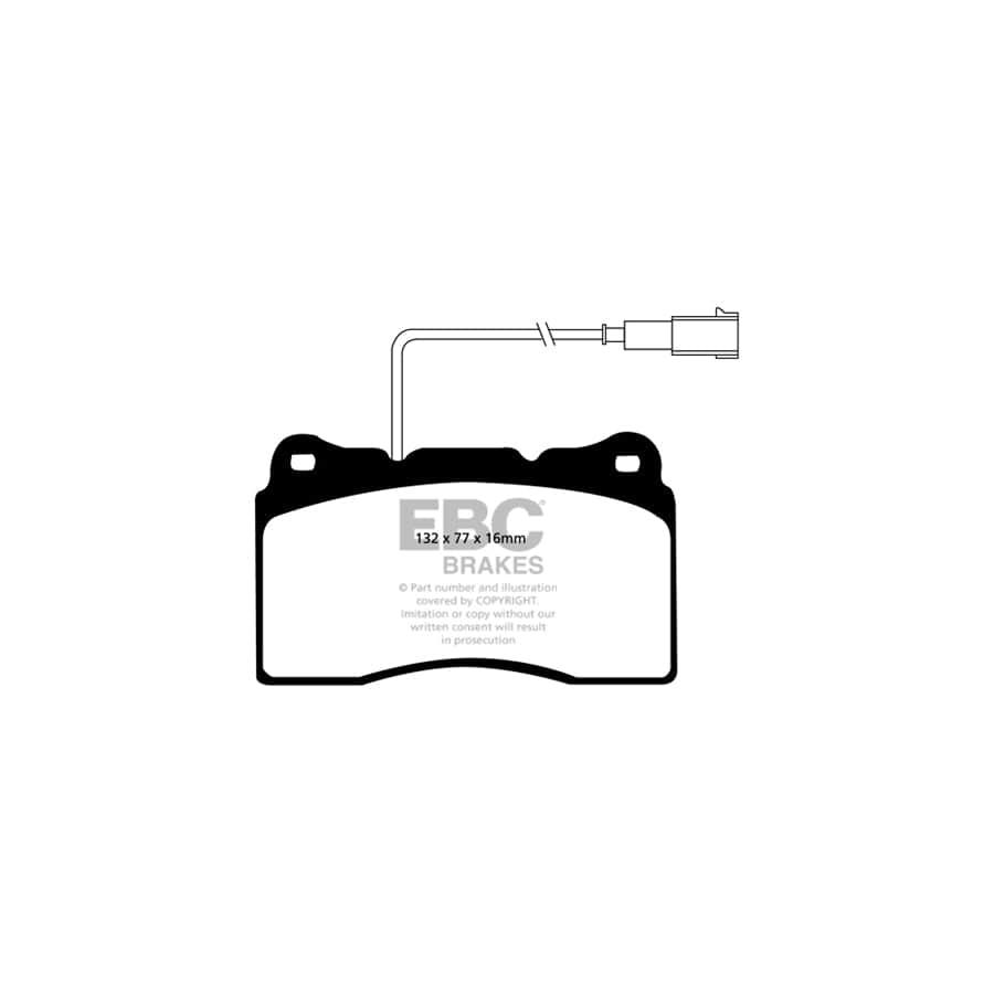 EBC PDKF047 Alfa Romeo 166 Ultimax Front Brake Pad & Plain Disc Kit - Girling/TRW Caliper 2 | ML Performance UK Car Parts