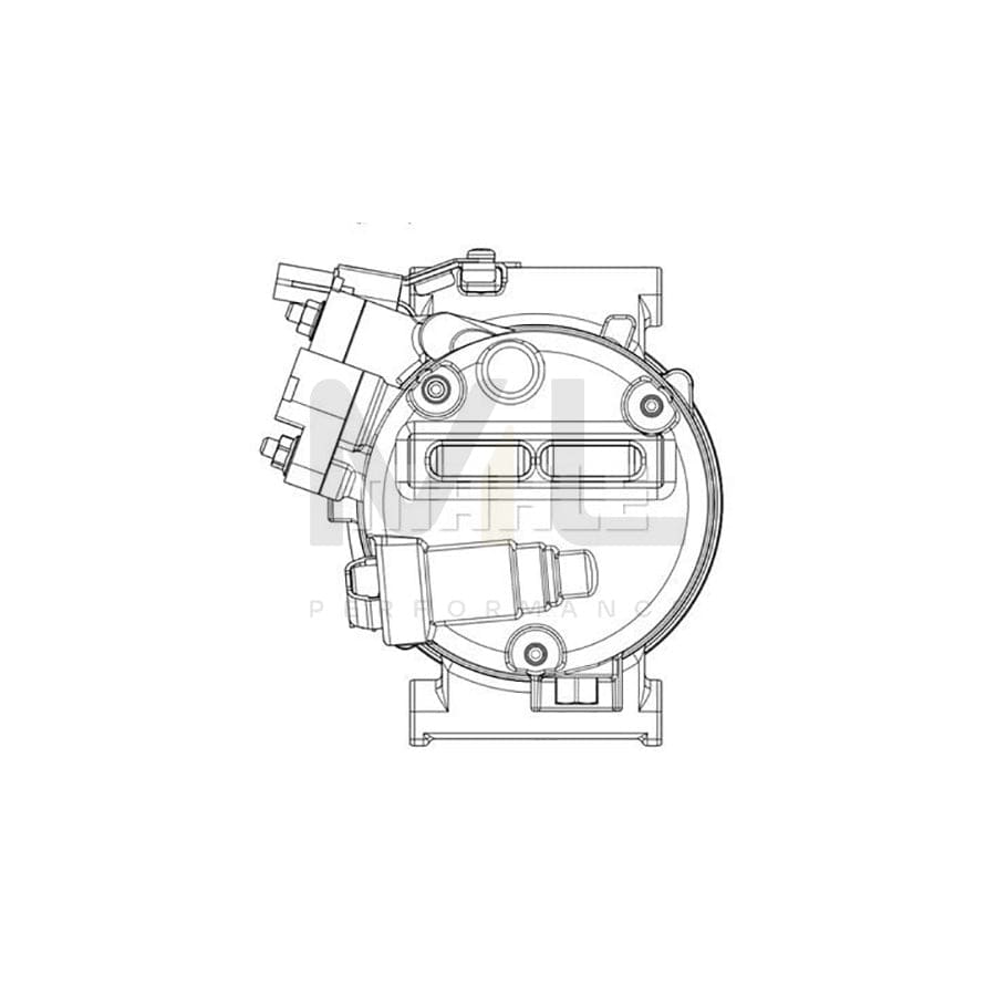 MAHLE ORIGINAL ACP 637 000P Compressor, air conditioning PAG 46 YF, Refrigerant: R 1234yf, R 134a | ML Performance Car Parts