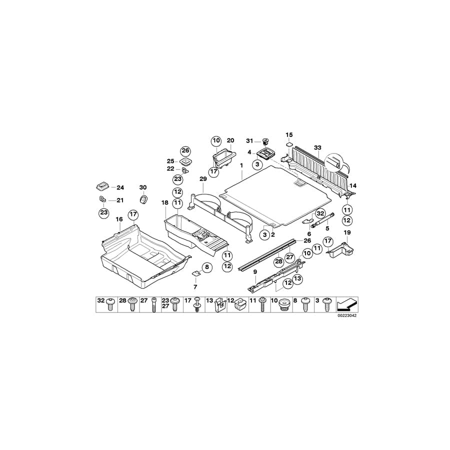 Genuine BMW 51479178598 E70 E70 Hinge GRAU (Inc. X5 30dX, X5 50iX & X5 35dX) | ML Performance UK Car Parts