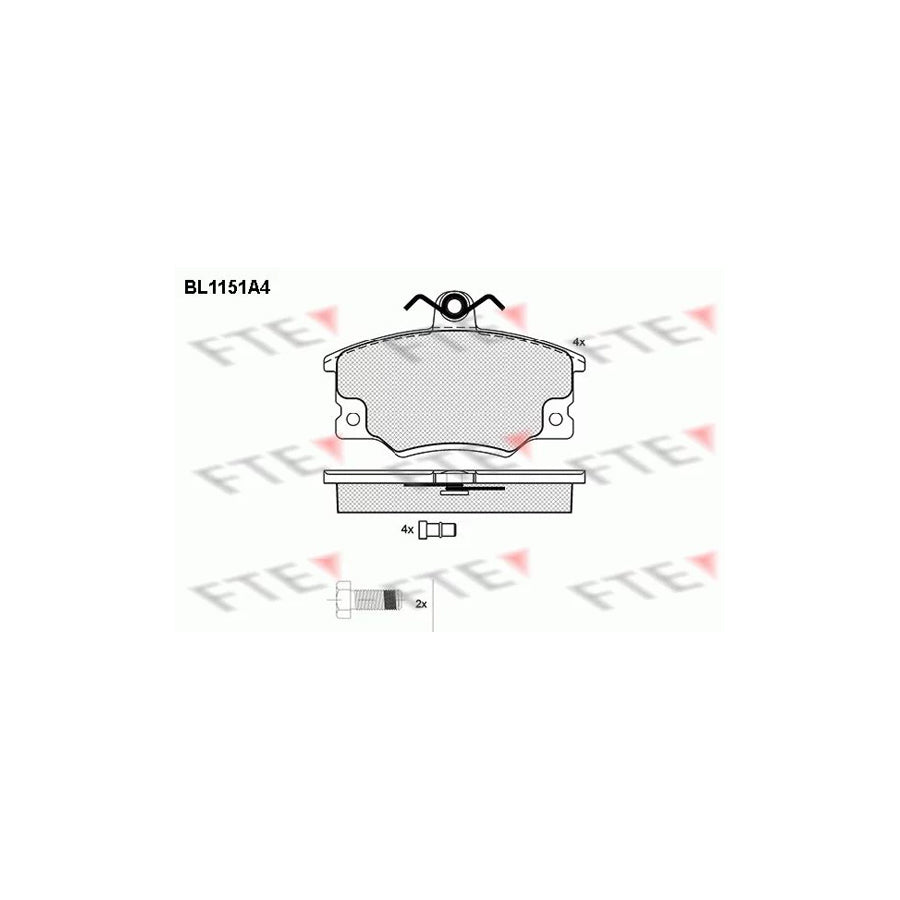 Fte BL1151A4 Brake Pad Set | ML Performance UK Car Parts