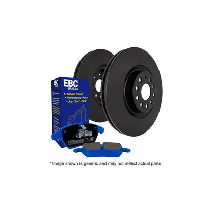 EBC PD04KR488 Audi A4 Bluestuff Rear Brake Pad & Plain Disc Kit - Girling/TRW Caliper 1 | ML Performance UK Car Parts