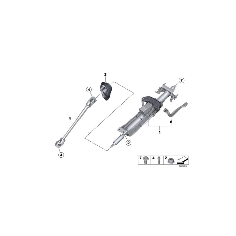 Genuine BMW 32306854282 F36 F22 F21 Adjust-Lever (Inc. 435iX, 220dX & 428i) | ML Performance UK Car Parts