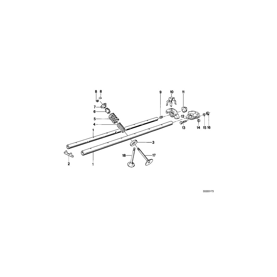 Genuine BMW 11341710962 E34 E21 E28 Exh. Valve W.Oversize Va.System +0,1mm 34,0/7,06mm (Inc. 528e, 520i & 525e) | ML Performance UK Car Parts