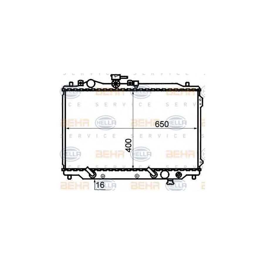 Hella 8MK 376 769-531 Engine Radiator