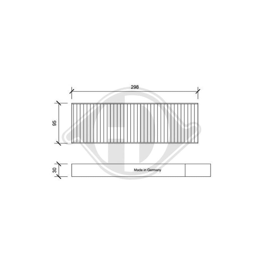 DIEDERICHS DCI0192S Pollen Filter | ML Performance UK Car Parts