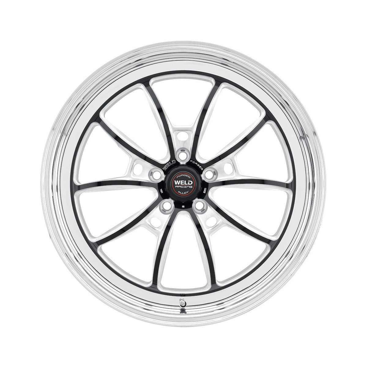 Weld 80LB7070A45A S80 Wheel 17x7 5x4.5 ET13 BS4.5 Black Center - Polished Shell