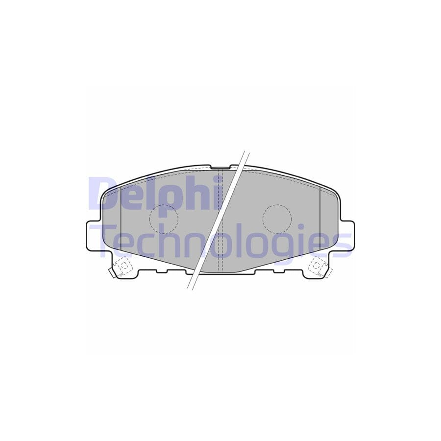 Delphi Lp2166 Brake Pad Set For Honda Accord