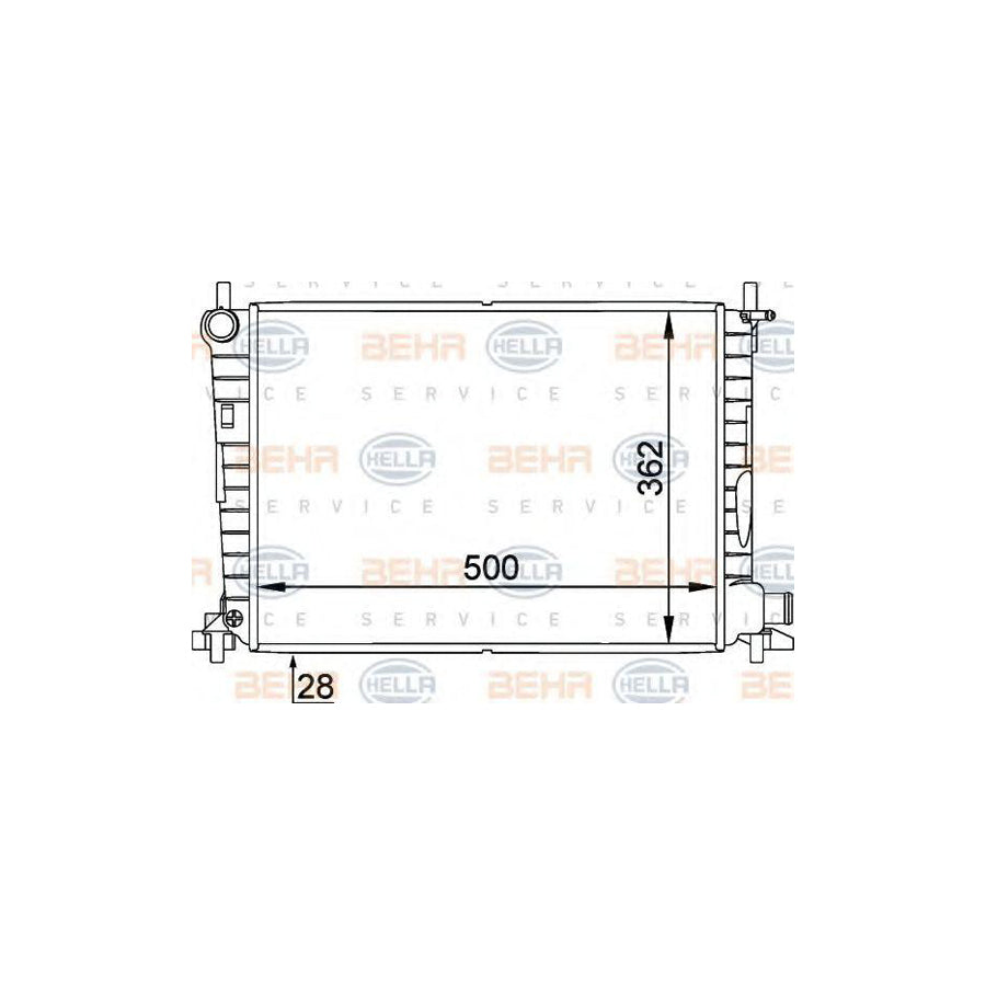 Hella 8MK 376 714-241 Engine Radiator