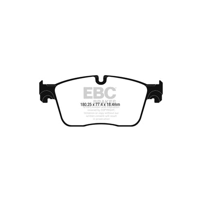 EBC PD08KF681 Jaguar Yellowstuff Front Brake Pad & USR Disc Kit - ATE Caliper 2 | ML Performance UK Car Parts