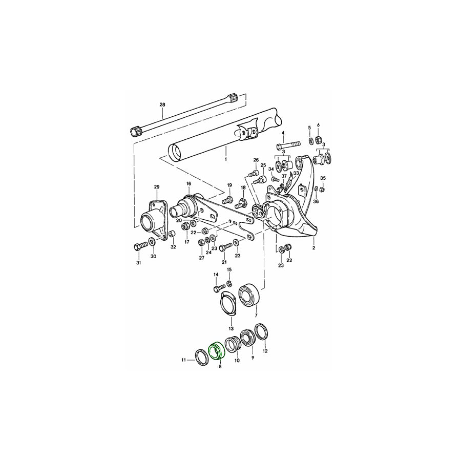 Genuine Porsche Tapper Roller Wheel Bearing Rear Outer Porsche 911 Turbo 1975-89 | ML Performance UK Car Parts