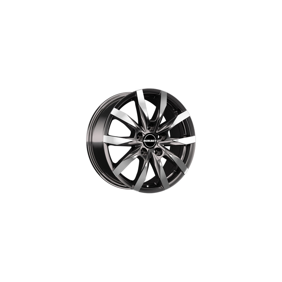 Borbet CW5 7.5x18 ET53 CW5 75853120565,1MAGP Mistral Anthracite Glossy Polished Wheel | ML Performance UK Car Parts