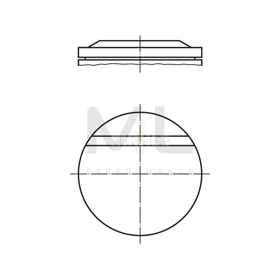 MAHLE ORIGINAL 002 71 11 Piston 96,0 mm, without cooling duct | ML Performance Car Parts