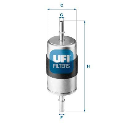 UFI 31.944.00 Fuel Filter For Volvo Xc90 Ii (256)