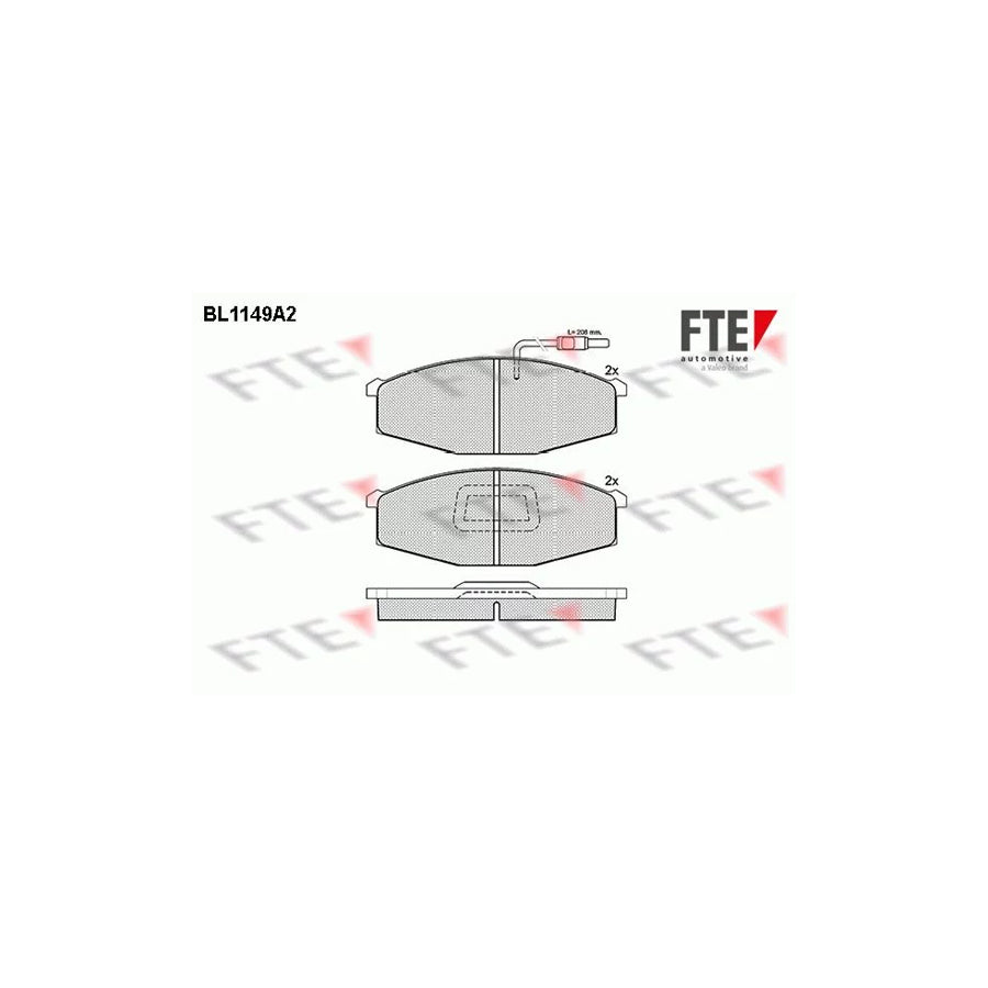 Fte BL1149A2 Brake Pad Set For Nissan Patrol | ML Performance UK Car Parts