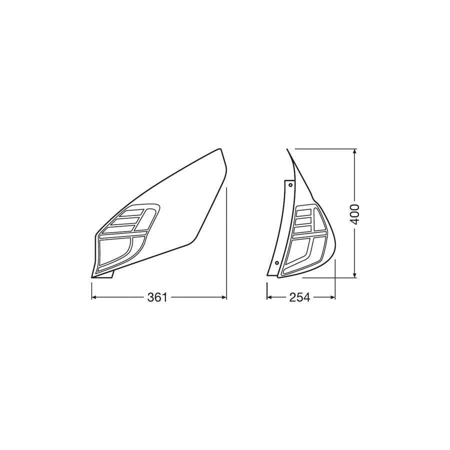 OSRAM  Ledriving Tail Lights Ledtl101 Cl Combination Rearlight Set For Ford Fiesta