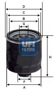 UFI 24.154.00 Fuel Filter